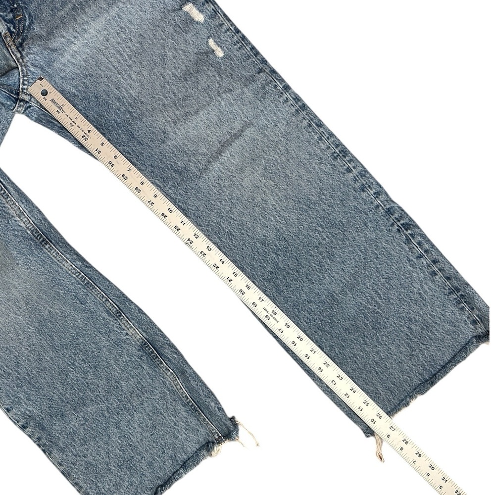 BDG Urban Outfitters Wide Leg Jeans Women 28 High Rise Button Fly Raw Hem - Picture 4 of 8